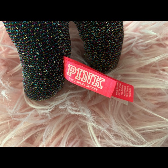 NWT VS PINK Large Multi Colored Lurex Dog - Picture 3 of 5